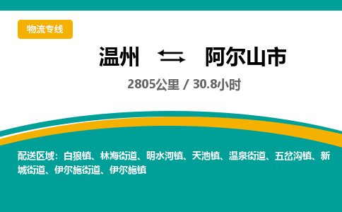溫州到阿爾山市物流專(zhuān)線