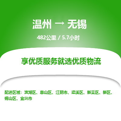 溫州到無錫梁溪區物流專線