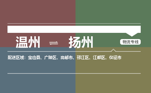 溫州到揚州江都區物流專線