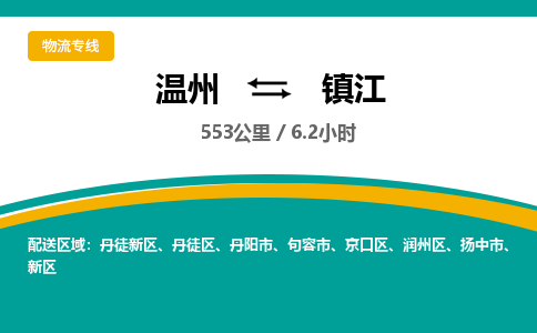 溫州到鎮江潤州區物流專線