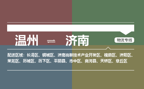 溫州到濟(jì)南市中區(qū)物流專線