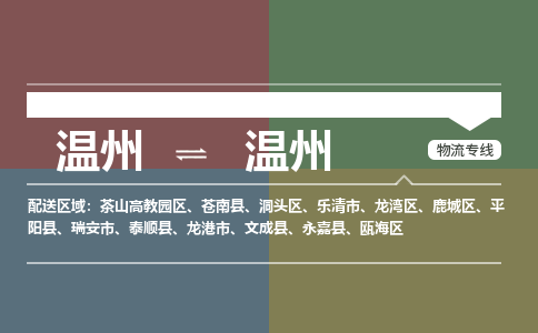 溫州到溫州茶山高教園區物流專線