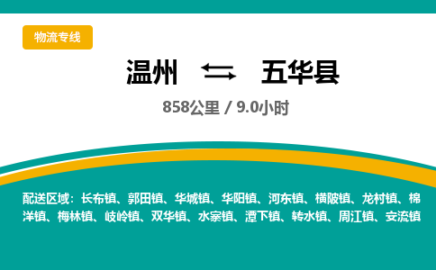 溫州到五華縣物流專線