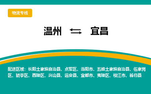 溫州到宜昌夷陵區(qū)物流專線