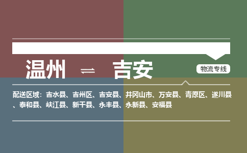 溫州到吉安吉州區物流專線