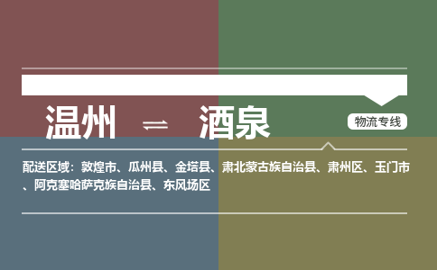 溫州到酒泉東風(fēng)場區(qū)物流專線